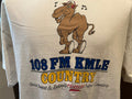 Vintage 9039s 108 FM KMLE Country Radio Station White T Shirt Size XL Graphic Tee – Premium Graphic · Must-Have Style