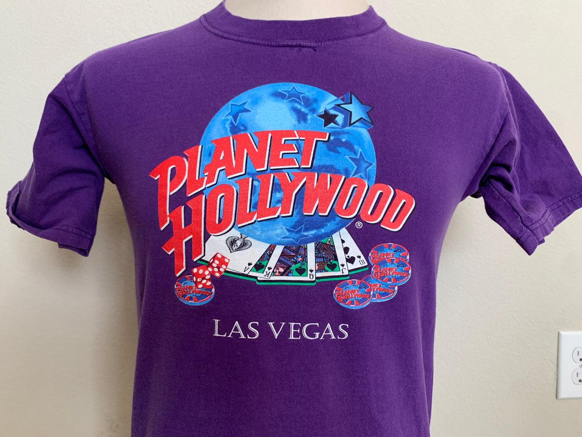 Vintage 9039s Planet Hollywood Las Vegas Purple T Shirt Size S Graphic Tee – Aesthetic Look · Perfect For Daily Wear