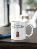 Funny Bass Coffee Mug Double Bass Gift Bass Player Present It39s Not A Fucking Cello Graphic Tee – Feel-Good Design · Trending Graphic Apparel