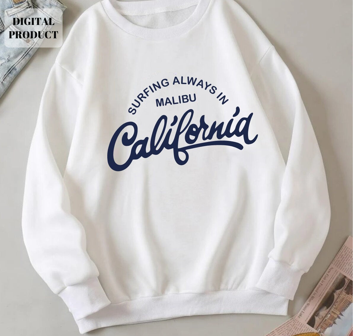 Malibu California svg png Malibu svg Surfing in Malibu svg Surfing Cut File EPS PNG Cricut Instant Download Graphic Tee – Feel-Good Design · High-Quality Print