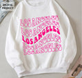Los Angeles svg Los Anegles Stacked svg Vacation svg Wavy stacked EPS PNG SVG Cricut Instant Download Graphic Tee – Aesthetic Look · Must-Have Style