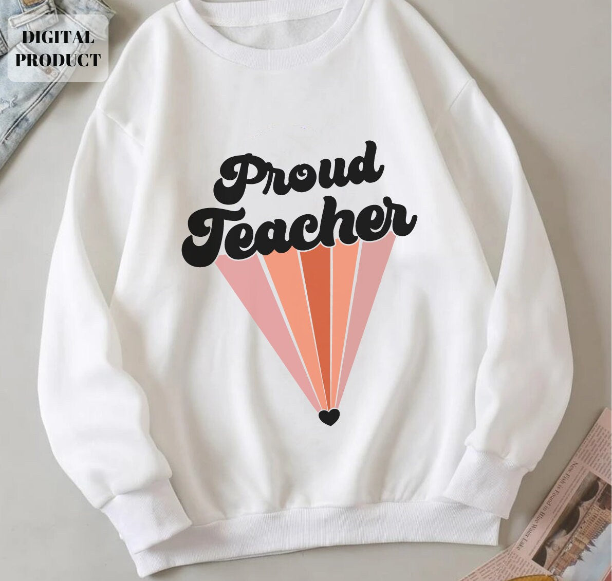 Proud teacher svg png Teacher Life Teacher Gift Svg Teacher quote Teacher shirt svg Cricut Instant Download Graphic Tee – Fan Favorite · High-Quality Print