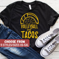 Funny Volleyball Gift Volleyball Practice Shirt Volleyball Coach Gift Funny Volleyball Shirt Volleyball and Tacos TShirt Graphic Tee – Premium Graphic · Great Gift For Fans