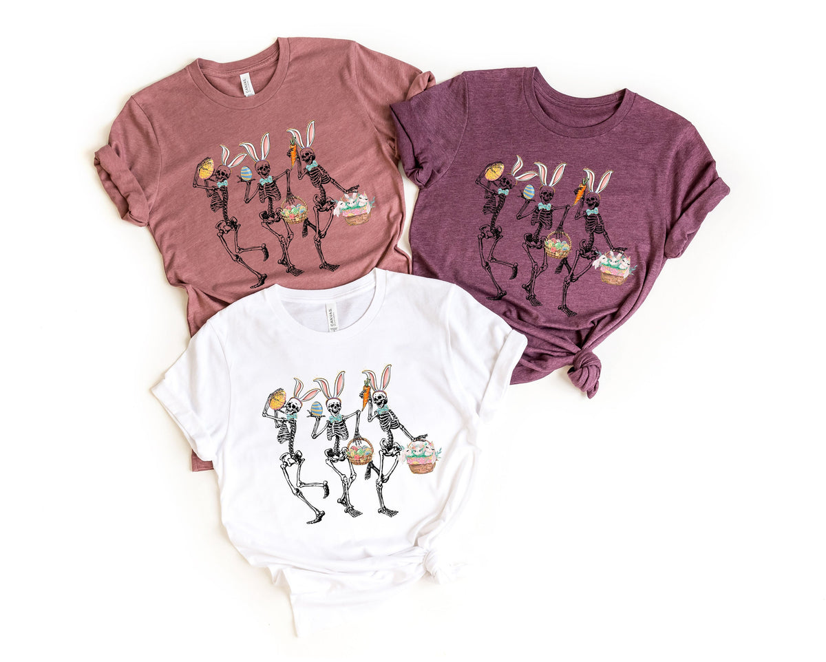Easter Skellies ShirtEaster Skeleton Shirt Funny Easter ShirtEaster Dancing SkelliesSkeletonsFamily Easter ShirtMatching Easter Shirt Graphic Tee – Aesthetic Look · Trending Graphic Apparel
