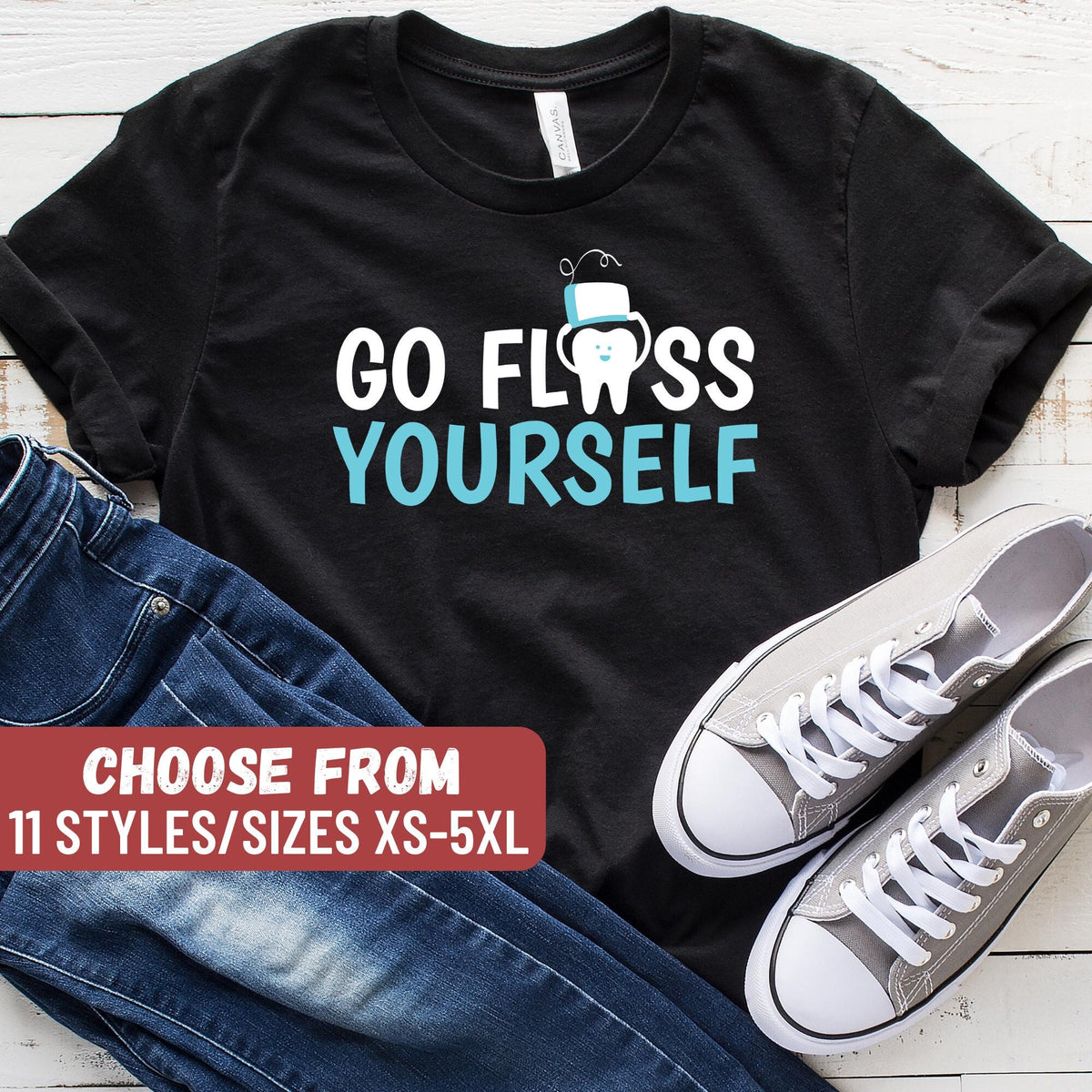 Dentist Shirt Dentist Gift Dentist Dental Shirt Dental Gift Funny Dental Shirt Funny Dentist Shirt Go Floss Yourself TShirt Graphic Tee – Feel-Good Design · Trending Graphic Apparel