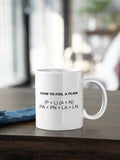 Algebra Teacher Mug Math Teacher Gift Algebra Present Math Mugs How to Foil a Plan Graphic Tee – Aesthetic Look · High-Quality Print