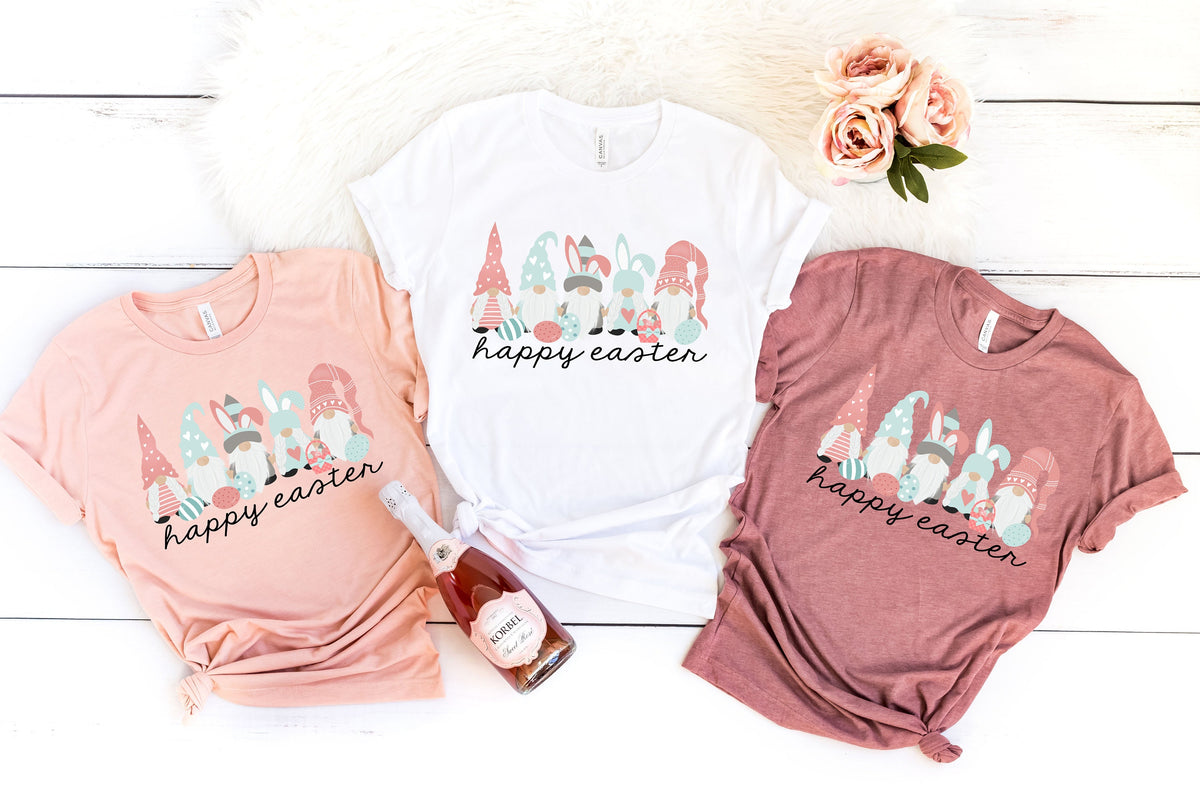 Happy Easter Easter Gnomes Shirt Easter Gnomes Cute Bunny Shirt Gnomes Easter Shirt Bunny With Glasses Shirt Easter ShirtEaster Tee Graphic Tee – Fan Favorite · Top Pick For Any Outfit