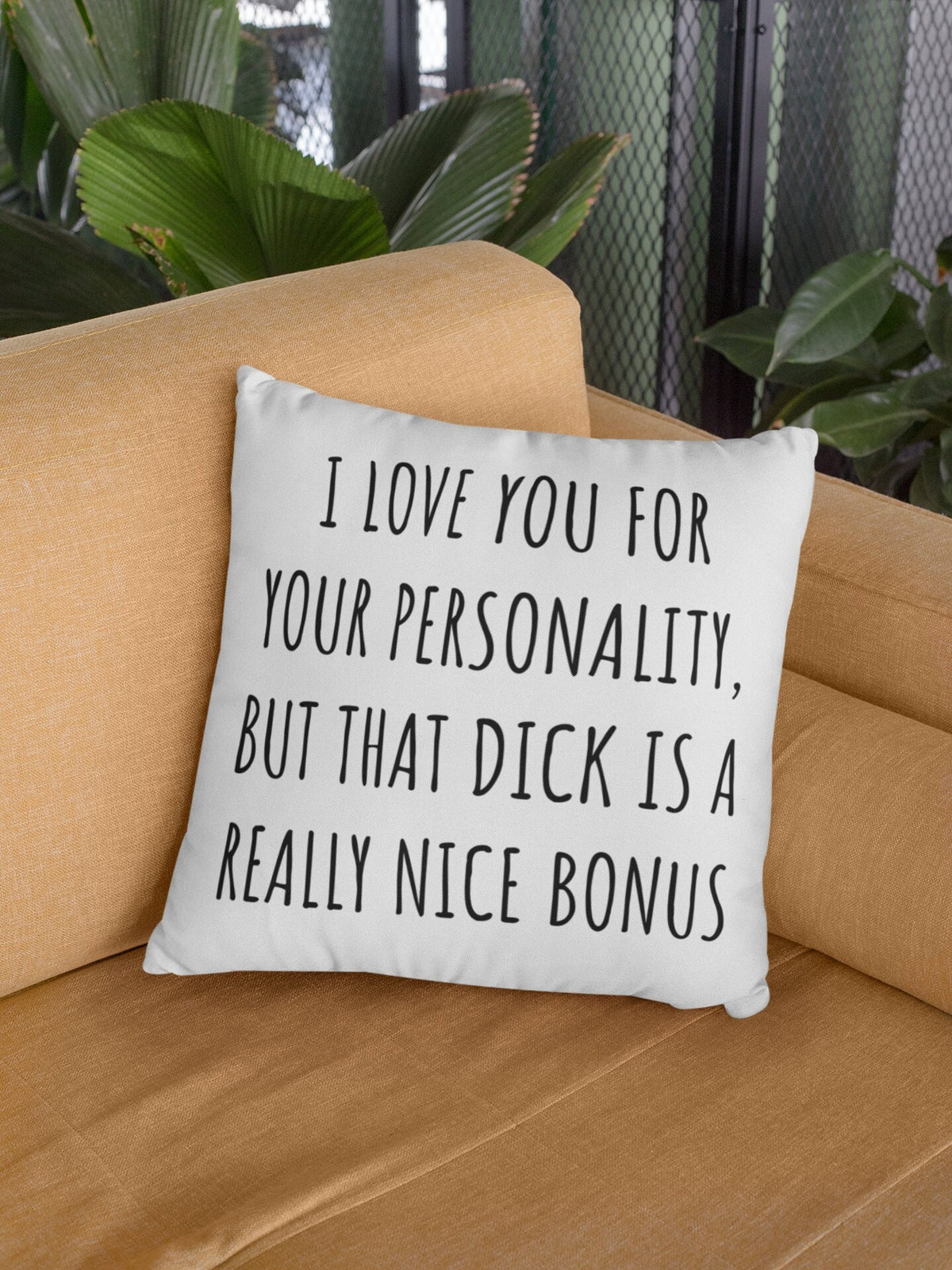 Boyfriend Gift Husband Gift Throw Pillow for Him Valentine Gift Birthday gift for Boyfriend I Love You for Your Personality Graphic Tee – Aesthetic Look · High-Quality Print