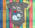 Saba Loves Me Cute Grandpa Name Whale Baby Bodysuit Tshirt or Toddler Shirt Hebrew Jewish Grandfather Gift or Pregnancy Reveal Announcement Graphic Tee – Easygoing Wear · Perfect For Daily Wear