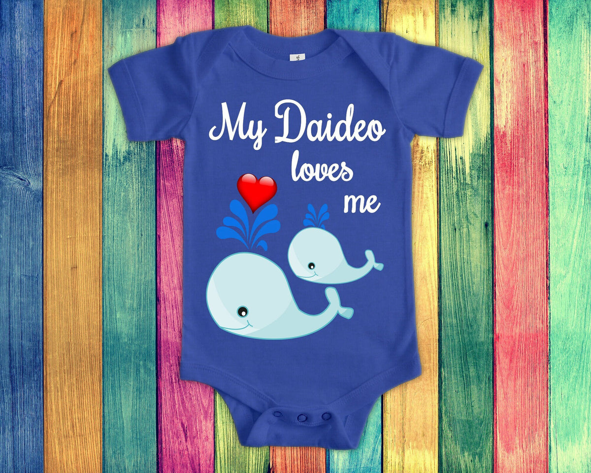 Daideo Loves Me Cute Grandpa Name Whale Baby Bodysuit Tshirt or Toddler Shirt Irish Grandfather Gift or Pregnancy Reveal Announcement Graphic Tee – Feel-Good Design · Trending Graphic Apparel