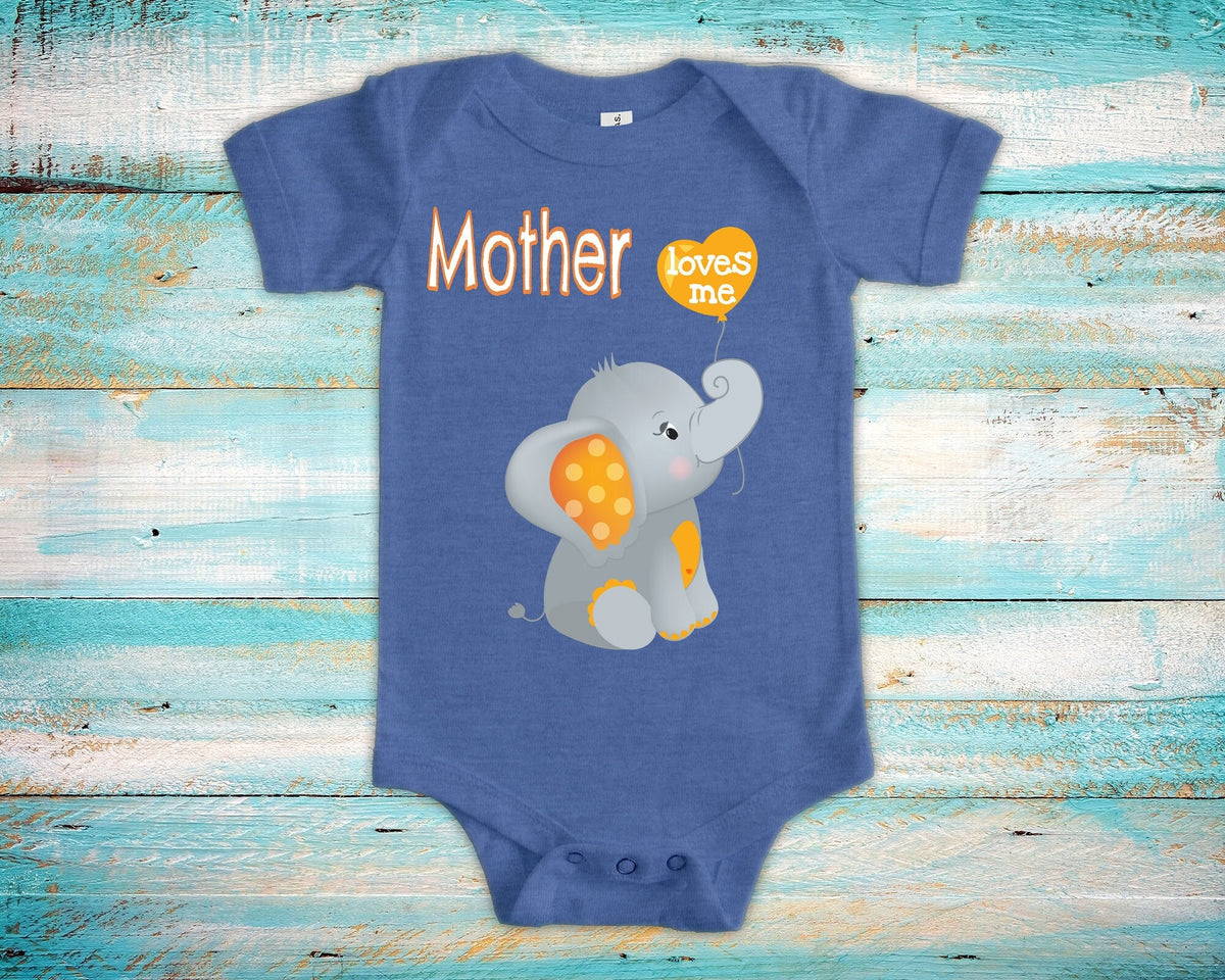 Mother Loves Me Cute Mom Name Elephant Baby Bodysuit Tshirt or Toddler Shirt Special Mother39s Day Gift or Pregnancy Reveal Announcement Graphic Tee – Cozy Vibes · Trending Graphic Apparel