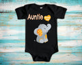 Auntie Loves Me Cute Aunt Name Elephant Baby Bodysuit Tshirt or Toddler Shirt For a Special Gift or Pregnancy Reveal Announcement Graphic Tee – Soft Feel · Top Pick For Any Outfit