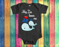Zia Loves Me Cute Aunt Name Whale Baby Bodysuit Tshirt or Toddler Shirt Italy Italian Aunt Gift or Pregnancy Reveal Announcement Graphic Tee – Feel-Good Design · Perfect For Daily Wear