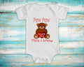 Paw Paw Loves Me Cute Grandpa Name Bear Baby Bodysuit Tshirt or Toddler Shirt Special Grandfather Gift or Pregnancy Reveal Announcement Graphic Tee – Soft Feel · Perfect For Daily Wear