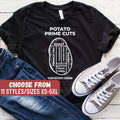 Funny Vegan Shirt Vegan Clothing Vegan T Shirt Vegan Gift Vegetarian Shirt Vegan Potato Prime Cuts Vegan Butchery Diagram TShirt Graphic Tee – Cozy Vibes · Trending Graphic Apparel
