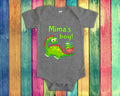 Mima39s Boy Cute Grandma Name Dinosaur Baby Bodysuit Tshirt or Toddler Shirt for a Special Grandmother Gift or Pregnancy Reveal Announcement Graphic Tee – Cozy Vibes · Trending Graphic Apparel