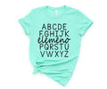 Alphabet Elemeno ShirtHappy First Day of School ShirtTeacher GiftGift for TeachersTeacher AppreciationBack to School Shirtschool shirt Graphic Tee – Cozy Vibes · Perfect For Daily Wear