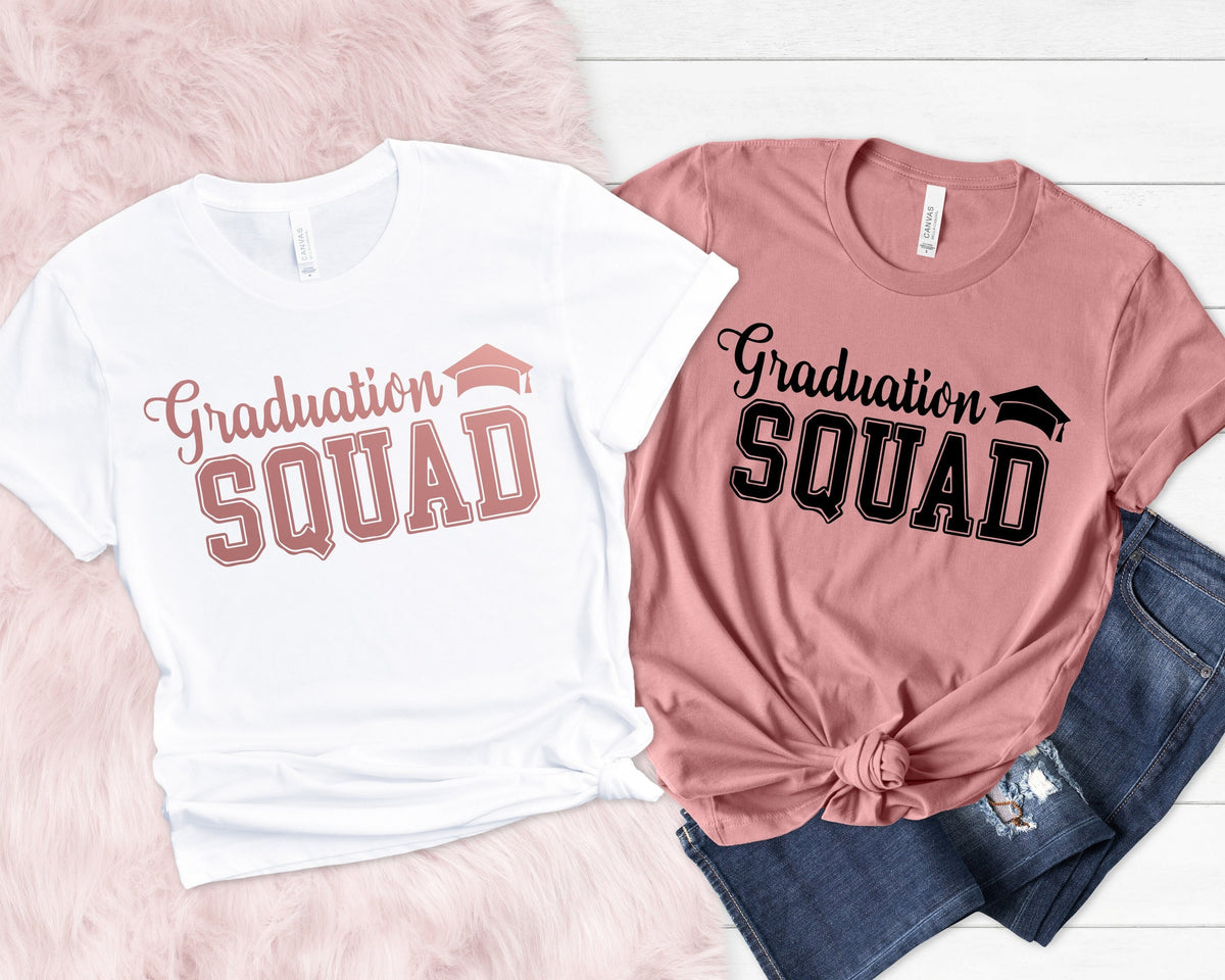 Graduation Shirts Family of Graduate Shirts Graduate Shirt Of 2023 Grad Shirts Grad Family Shirts Grad Squad Shirts Grad Trip Shirts Graphic Tee – Easygoing Wear · High-Quality Print