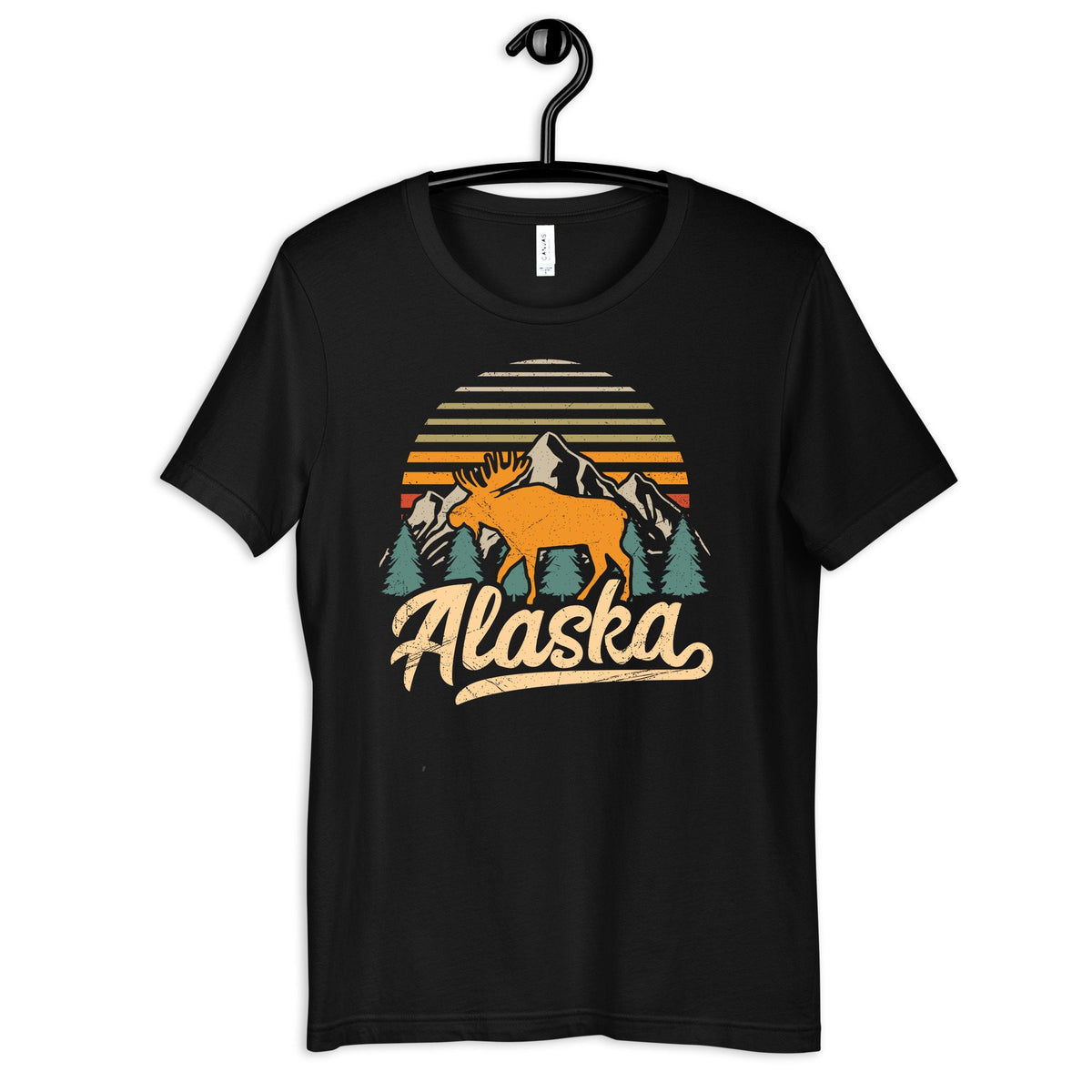 Alaska Moose Shirt Retro Alaskan Vacation TShirt Womens Tee Hoodie Sweatshirt Tank Top Kids Tee Toddler Baby Clothing Hoodie – Soft Feel · Great Gift For Fans