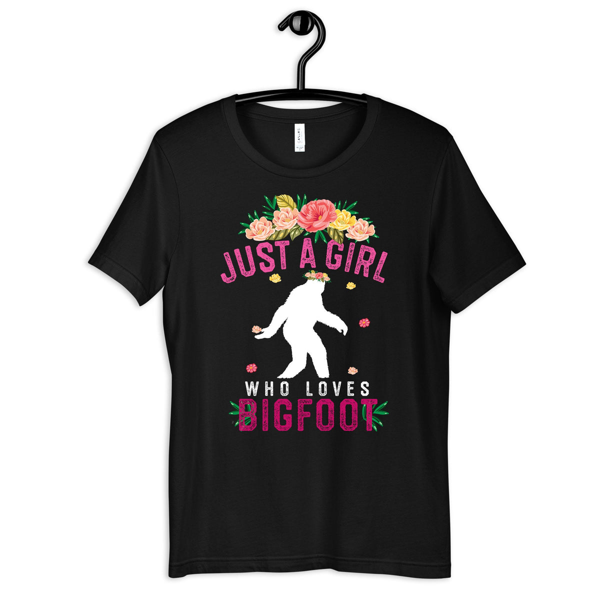 Just A Girl Who Loves Bigfoot Shirt Sasquatch Girl TShirt Womens Tee Hoodie Sweatshirt Tank Top Kids Tee Toddler Baby Clothing Hoodie – Fan Favorite · High-Quality Print