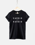 Womens Gym Shirt Cardio is Hardio TShirt Jogging Shirt Running Shirt Gym TShirt Graphic Tee – Bold Style · High-Quality Print