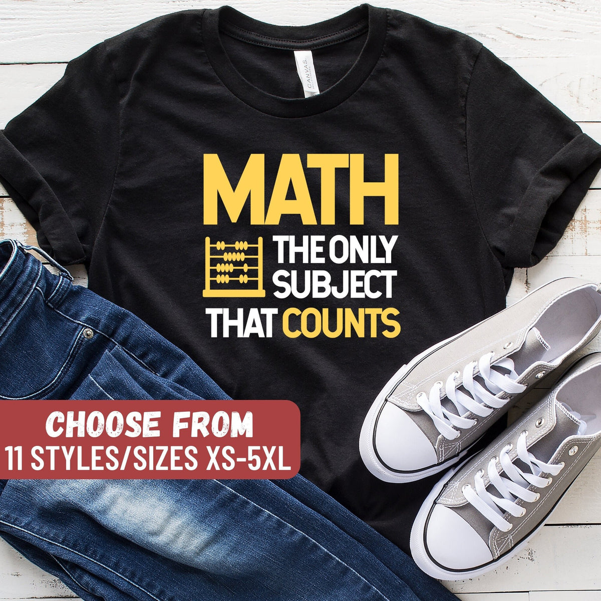 Funny Math Shirt Math Lover Math Shirt Math Teacher Shirt Math Gift Math Teacher Gift Math The Only Subject That Counts TShirt Graphic Tee – Everyday Comfort · Top Pick For Any Outfit