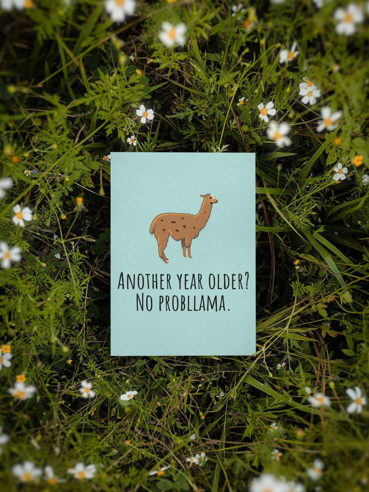 Funny Llama Printable Card Llama Birthday Card Llama Lover Card No Probllama Instant Download Last Minute Birthday Card Graphic Tee – Aesthetic Look · Must-Have Style