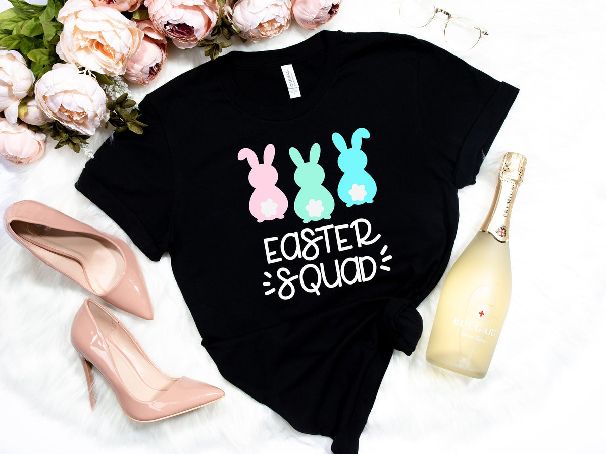 Easter Squad TshirtEaster Shirt For WomanEaster ShirtEaster Family ShirtEaster DayEaster Matching ShirtEaster bunny shirtbunny shirt Graphic Tee – Feel-Good Design · Perfect For Daily Wear