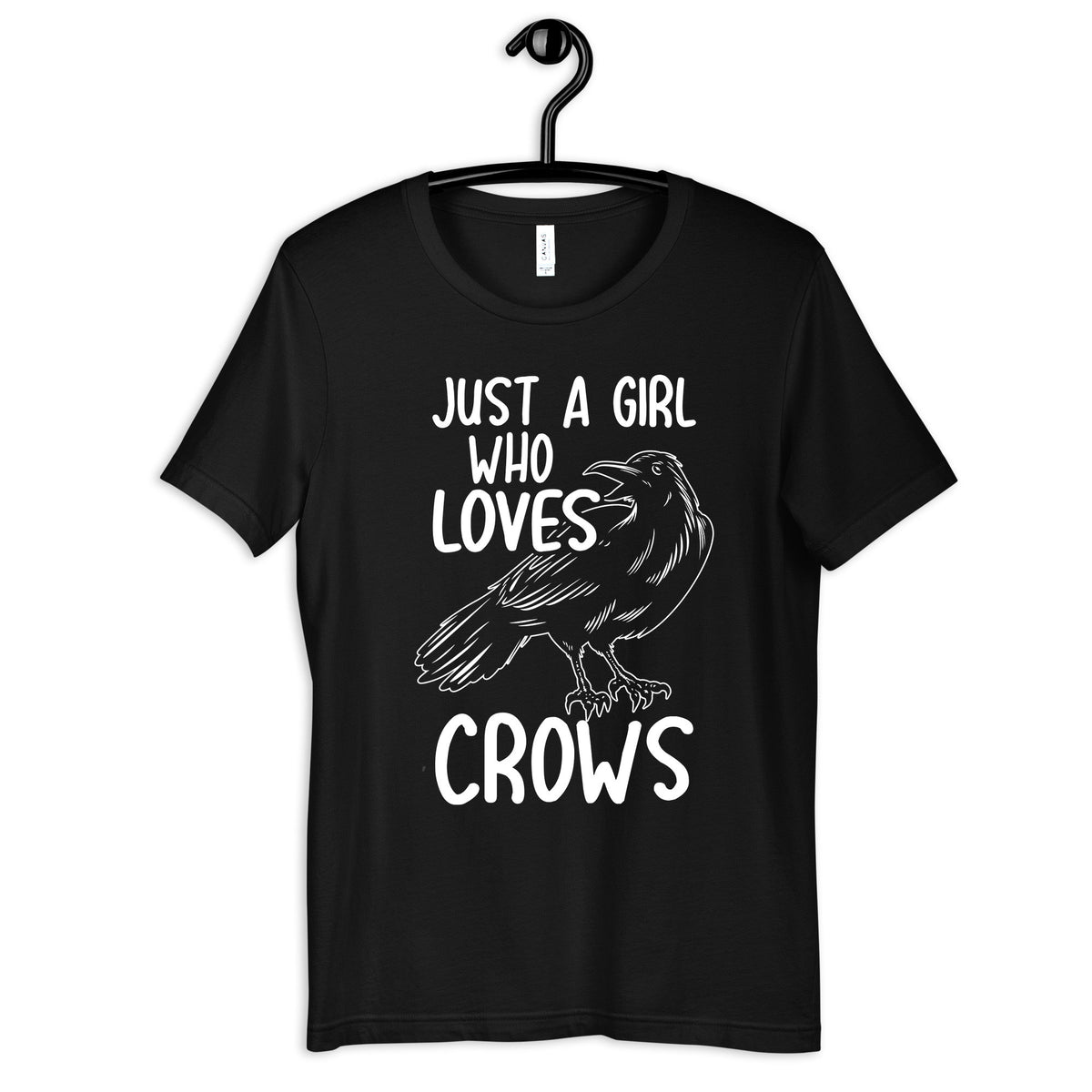 A Girl Who Loves Crows Shirt Funny Crow Girl TShirt Cute Bird Womens Tee Hoodie Sweatshirt Tank Top Kids Tee Toddler Baby Clothing Hoodie – Aesthetic Look · Trending Graphic Apparel