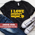 School Bus Driver Shirt Funny Bus Driver Shirt Gift For Bus Drivers Bus Driver Shirt Bus Driver Present I Love School Buses TShirt Graphic Tee – Soft Feel · Great Gift For Fans