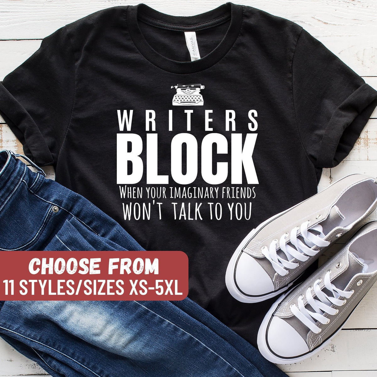 Author Shirt Writer Gift Gifts For Writer Book Writer Writer Shirt Writers Block When Your Imaginary Friends Won39t Talk To You TShirt Graphic Tee – Warm & Stylish · Trending Graphic Apparel