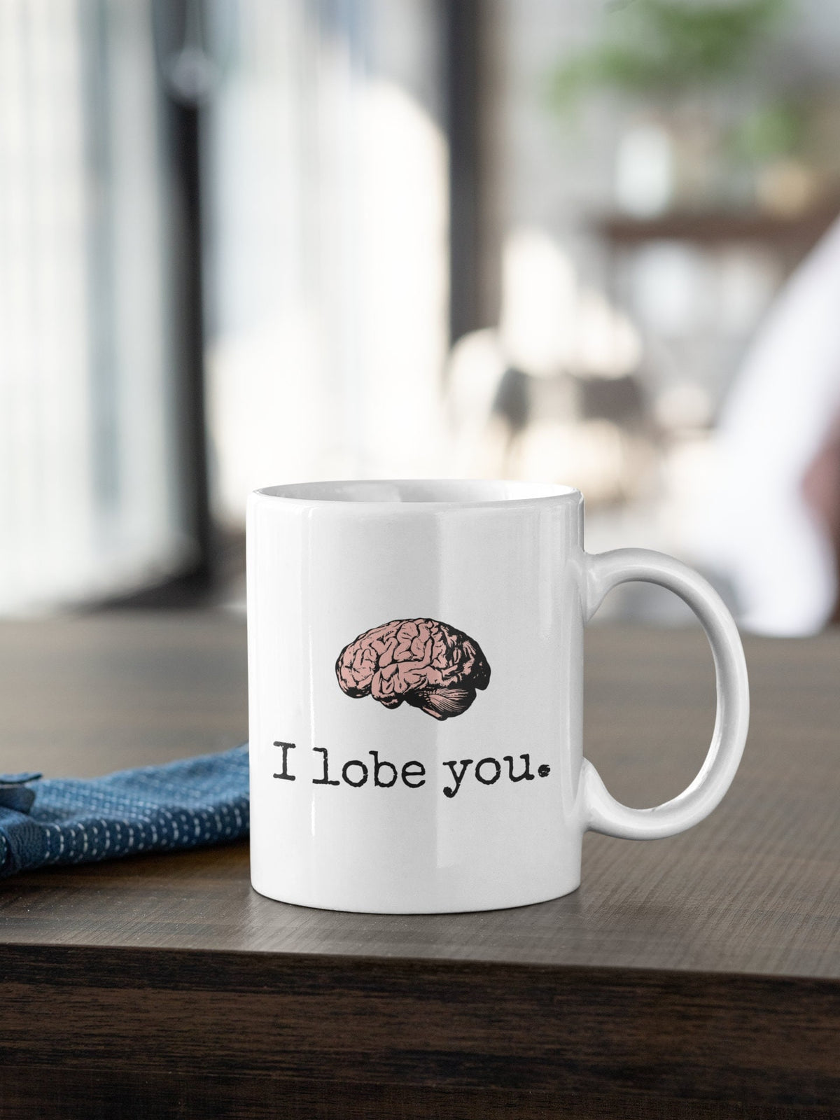 Nerdy Medical Gift Doctor Valentine I Lobe You Brain Coffee Mug Funny Pun Valentine39s Day Anniversary Graphic Tee – Premium Graphic · High-Quality Print