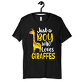 Boy Who Loves Giraffes Shirt Funny Giraffe Zoo TShirt Tee Hoodie Sweatshirt Tank Top Kids Tee Toddler Baby Clothing Hoodie – Soft Feel · Trending Graphic Apparel