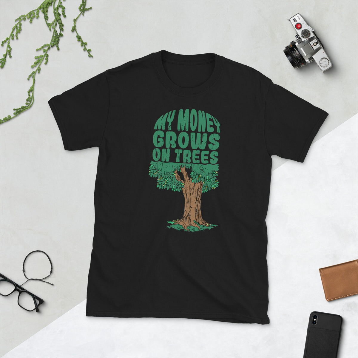 My Money Grows on Trees Arborist T Shirt Graphic Tee – Feel-Good Design · High-Quality Print