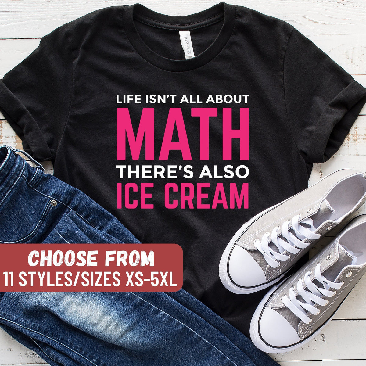 Math Teacher Shirt Math Teacher Gift Math Shirt Funny Math Shirt Mathematics Life Isn39t All About Math There39s Also Ice Cream TShirt Graphic Tee – Fan Favorite · Trending Graphic Apparel