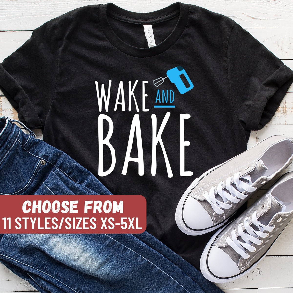 Funny Baker Shirt Gift For Baker Baking Tee Baking Lover Baker Gifts Cute Baking TShirt Baking Lover Shirt Wake And Bake TShirt Graphic Tee – Easygoing Wear · Great Gift For Fans
