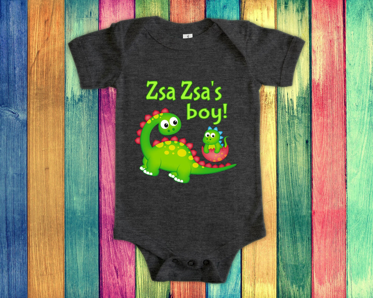 Zsa Zsa39s Boy Cute Grandma Name Dinosaur Baby Bodysuit Tshirt or Toddler Shirt for a Polish Grandmother Gift or Pregnancy Announcement Graphic Tee – Aesthetic Look · Top Pick For Any Outfit