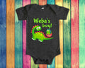 Weba39s Boy Cute Grandma Name Dinosaur Baby Bodysuit Tshirt or Toddler Shirt for a Special Grandmother Gift or Pregnancy Reveal Announcement Graphic Tee – Bold Style · Perfect For Daily Wear