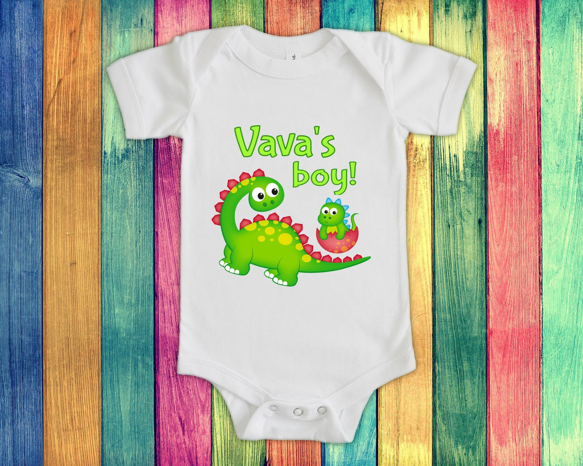 Vava39s Boy Cute Grandma Name Dinosaur Baby Bodysuit Tshirt or Toddler Shirt for a Portuguese Grandmother Gift or Pregnancy Announcement Graphic Tee – Cozy Vibes · Must-Have Style