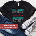 Nurse Shirts Funny Nurse Shirts Nursing Student Nurse Gift Nursing Cute Enough To Stop Your Heart Skilled Enough To Restart It TShirt Graphic Tee – Warm & Stylish · Great Gift For Fans