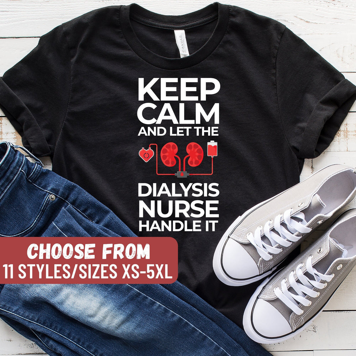 Nurse Shirts Funny Nurse Shirts Nursing Student Nurse Gift Nursing Keep Calm And Let The Dialysis Nurse Handle It TShirt Graphic Tee – Easygoing Wear · Must-Have Style