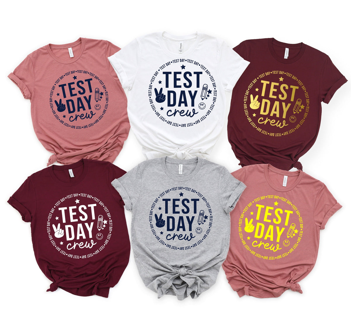 Test Day Crew ShirtTesting ShirtTeacher ShirtsTeacher Team ShirtsTest Day ShirtTesting Coordinator ShirtCute Teacher Gift Graphic Tee – Warm & Stylish · Perfect For Daily Wear