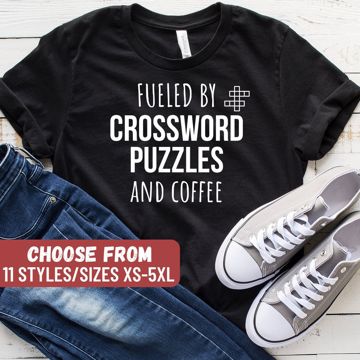 Crossword Shirt Crossword Gift Crossword Lover Shirt Crossword Lover Gift Crossword Fueled By Crossword Puzzles And Coffee TShirt Graphic Tee – Aesthetic Look · Top Pick For Any Outfit