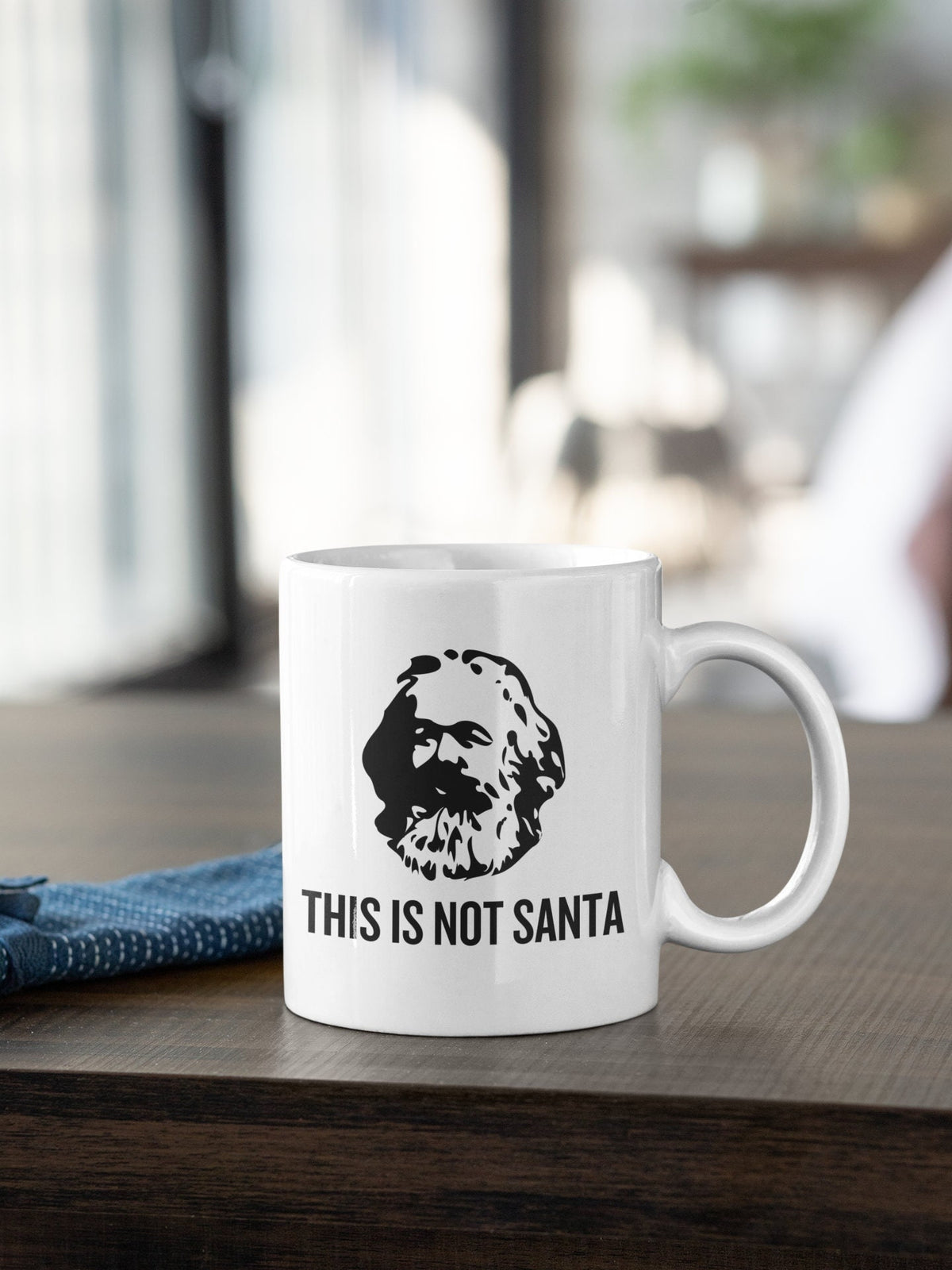 Funny Karl Marx Mug Marxist Present idea Sociology Gift Philosophy Gift This Is Not Santa Graphic Tee – Premium Graphic · High-Quality Print