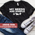 Funny Hippo Shirt Hippo Lover Hippo Gift Cute Hippo Shirt Hippopotamus Shirt My Needs Are Simple Coffee Hippo Reading TShirt Graphic Tee – Premium Graphic · Perfect For Daily Wear