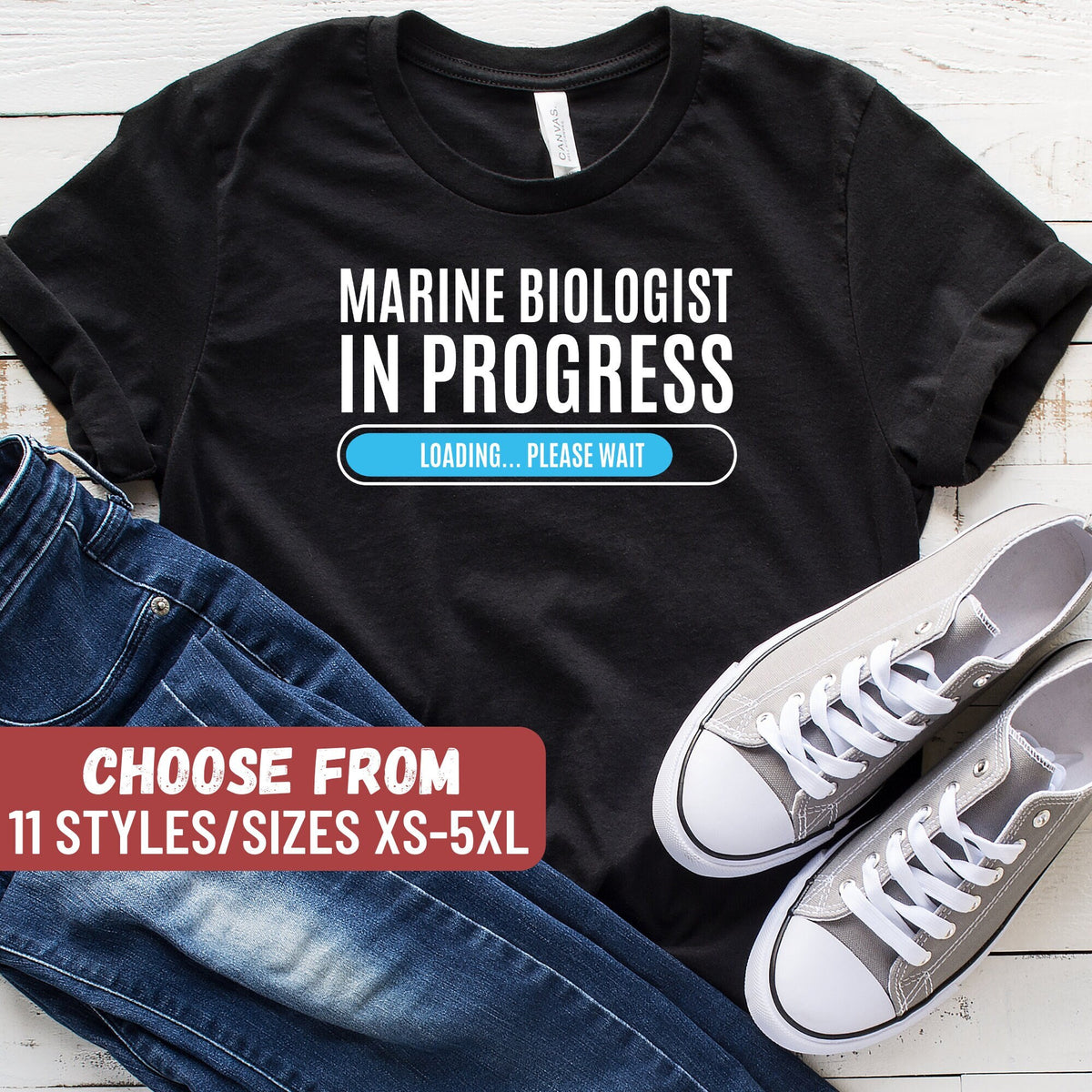Marine Biologist Gift Marine Biologist Shirt Marine Biology Gift Marine Biology Marine Biologist In Progress Loading Please Wait TShirt Graphic Tee – Aesthetic Look · High-Quality Print