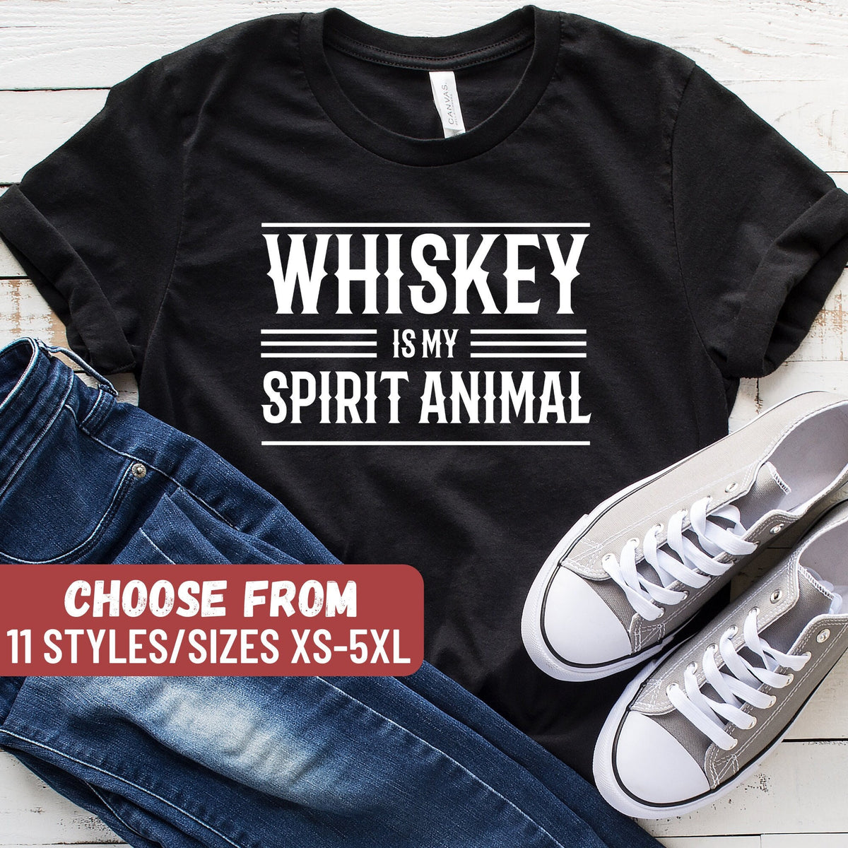 Funny Whiskey Shirt Whiskey Lover Whiskey Shirt Whiskey Gift Whiskey Drinker Whiskey Tees Whiskey Is My Spirit Animal TShirt Graphic Tee – Fan Favorite · Trending Graphic Apparel