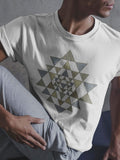 Shri Yantra Men T Shirt Made to order White Graphic Tee – Warm & Stylish · Perfect For Daily Wear