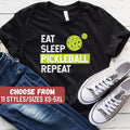 Pickleball Shirt Funny Pickleball Shirt Pickleball Gift Pickleball Coach Pickleball Player Eat Sleep Pickleball Repeat TShirt Graphic Tee – Warm & Stylish · High-Quality Print