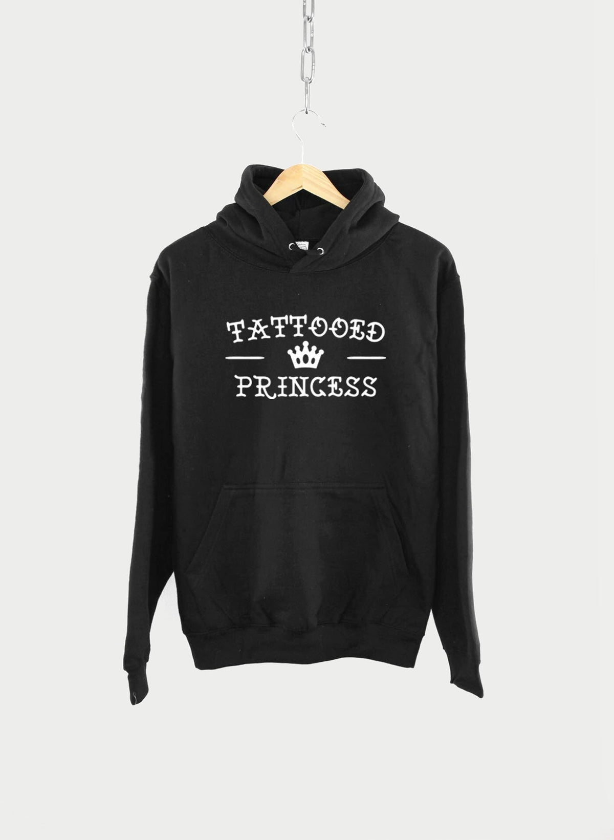 Tattooed Princess Hoodie Goth Hipster Tattoo Girl Hoodie – Cozy Vibes · High-Quality Print